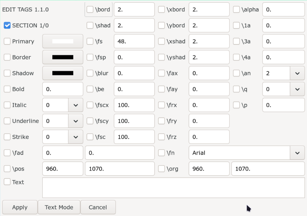 Adding and Removing Tags - Phos's Fansubbing Guide