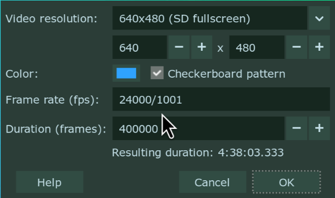 dummy video dialog