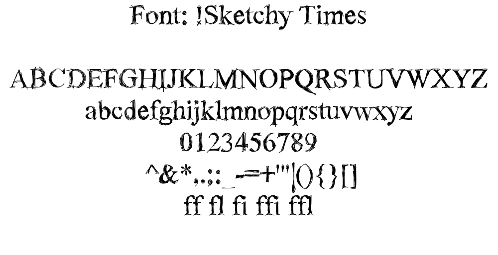 sketch font