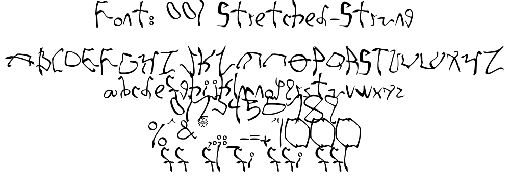 irregular font