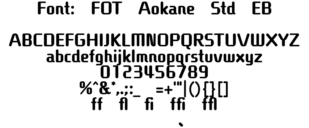 digital font