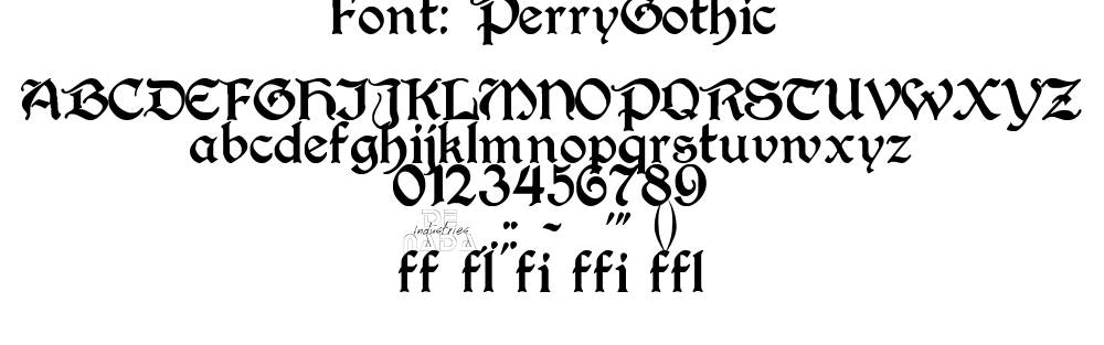 gothic font