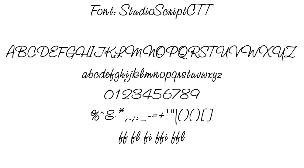 script font