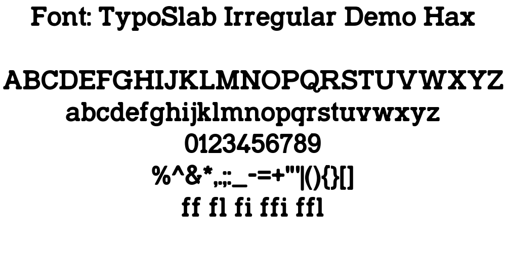 slab font