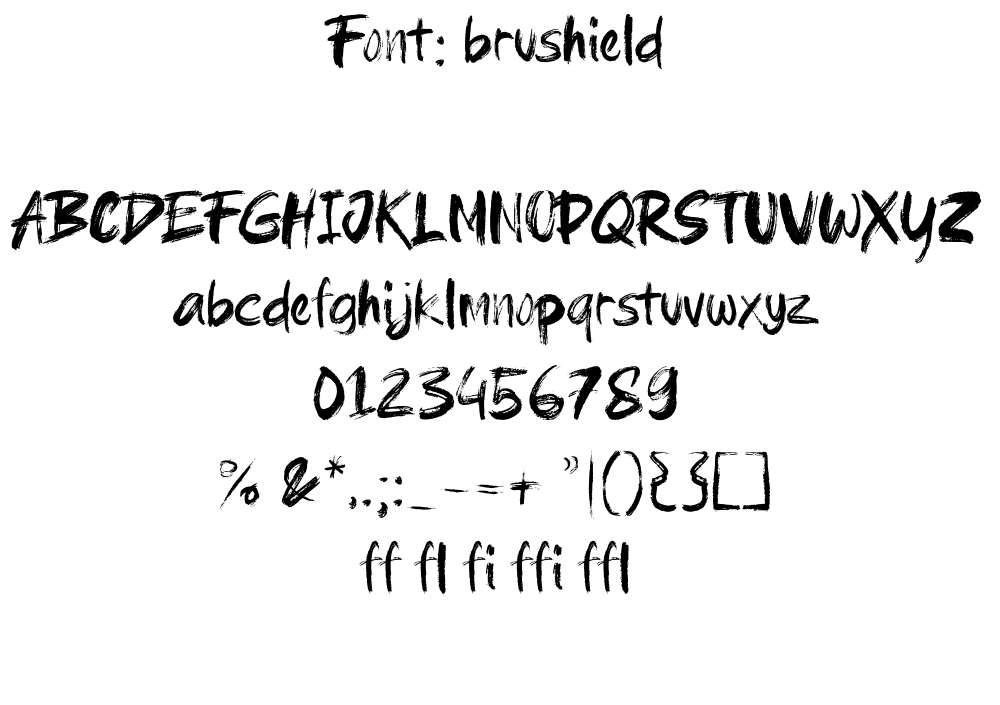 brush font