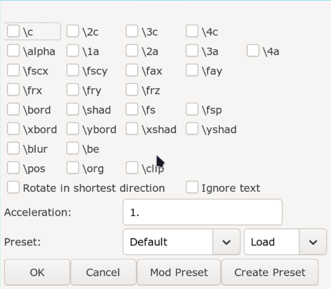 frame by frame transform gui