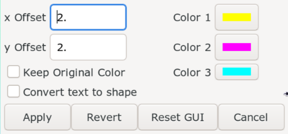 chromatic aberration GUI
