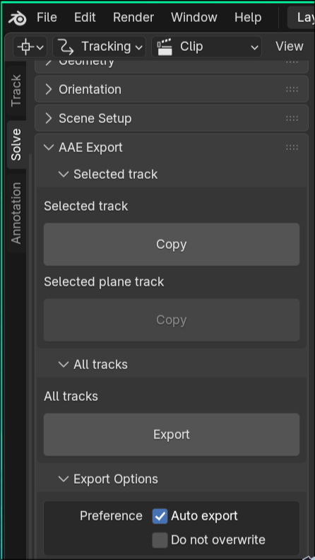 blender export