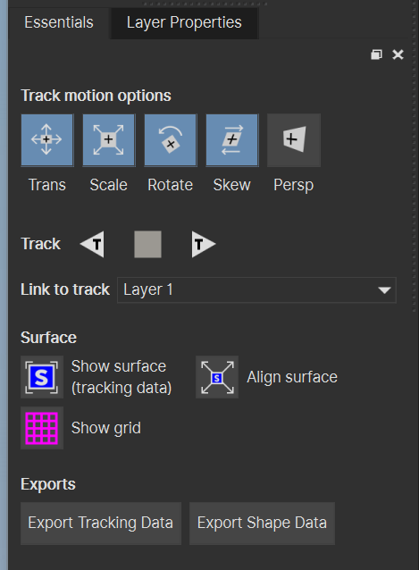 track motion options
